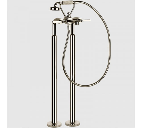 Смеситель для ванны и душа, Gessi, VENTI20, напольный, цвет-Nickel PVD