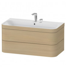 Тумба под раковину, Duravit, Happy D.2 Plus, шгв 975*490*468, раковина-в комплекте, цвет-дуб средиземноморский