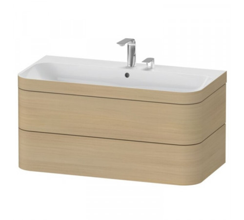 Тумба под раковину, Duravit, Happy D.2 Plus, шгв 975*490*468, раковина-в комплекте, цвет-дуб средиземноморский