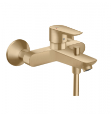 Смеситель для ванны и душа, Hansgrohe, Talis E, цвет-шлифованная бронза