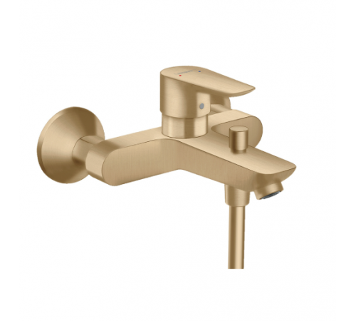 Смеситель для ванны и душа, Hansgrohe, Talis E, цвет-шлифованная бронза