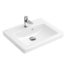 Раковина, Villeroy&Boch, Subway 2.0, шг 500*400, отверстия для смесителя-1, CeramicPlus, цвет-альпийский белый