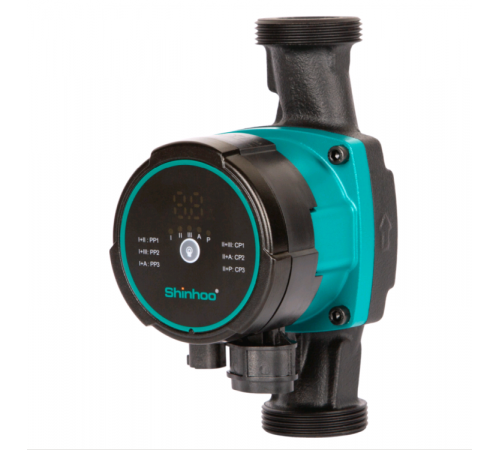 Насос циркуляционный, Shinhoo, MASTER S 25-4 180 1x230V, 5-26 Вт, G 1 1/2", PN10