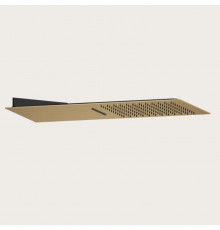 Душевая система, Gessi, Tremillimetri, 300*300, цвет-Warm Bronze Brushed PVD