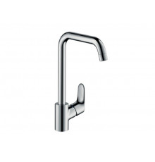 Смеситель для кухни, Hansgrohe, Focus M41, цвет-сталь