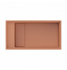 Мойка, Omoikiri, Kinaru Pro, шгв 860*460*220, отверстия для смесителя-4 промаркированных, цвет-canyon