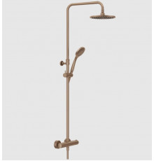 Душевая стойка, Gessi, Minimalistic shower, цвет-Copper Brushed PVD