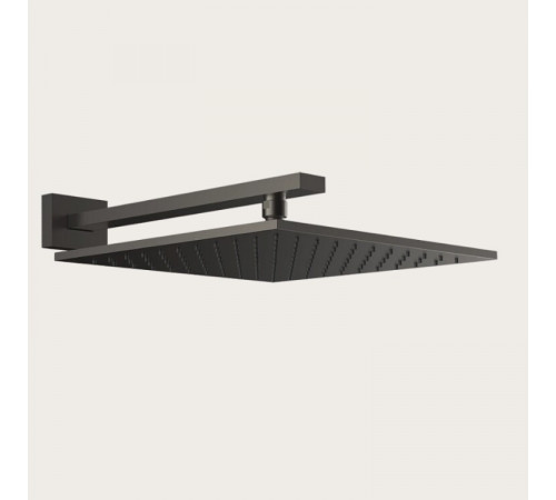 Верхний душ, Gessi, Rettangolo, 300*300, цвет-Black Metal Brushed PVD