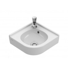 Раковина, Villeroy&Boch, O'Novo, шгв 320*320*85, отверстия для смесителя-1, CeramicPlus, цвет-альпийский белый
