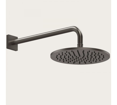 Верхний душ, Gessi, Rilievo, 250*250, цвет-Black Metal Brushed PVD