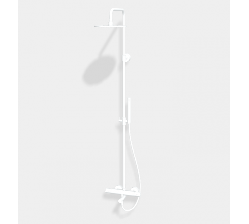 Душевая стойка, Fima Carlo Frattini, Shower column, цвет-белый матовый