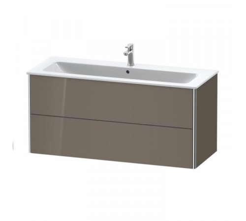 Тумба под раковину, Duravit, XSquare, шгв 1210*478*560, раковина-необходимо заказать, цвет-фланелево-серый глянцевый