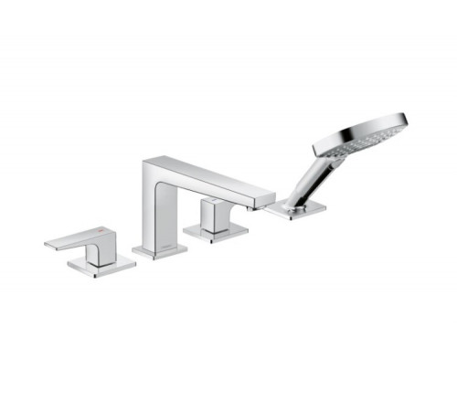 Смеситель для ванны и душа, Hansgrohe, Metropol, цвет-хром