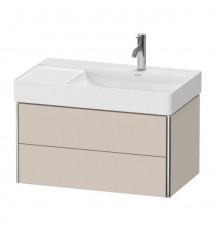 Тумба под раковину, Duravit, XSquare, шгв 784*460*397, раковина-необходимо заказать, цвет-серо-коричневый матовый