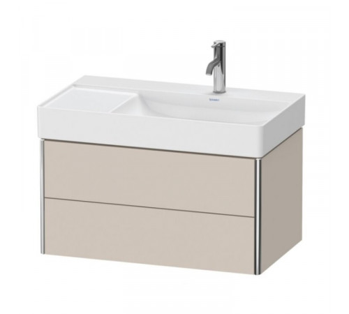 Тумба под раковину, Duravit, XSquare, шгв 784*460*397, раковина-необходимо заказать, цвет-серо-коричневый матовый