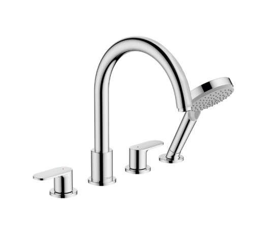 Смеситель для ванны и душа, Hansgrohe, Vernis Blend, на борт ванны, цвет-хром