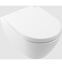 Унитаз, Villeroy&Boch, Subway 2.0, подвесной, шгв 370*560*365, CeramicPlus/AntiBac, цвет-камень белый