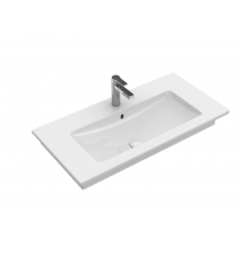 Раковина, Villeroy&Boch, Venticello, шгв 1000*500*165, отверстия для смесителя-1 сквозное, 2 промаркированных, CeramicPlus, цвет-камень белый