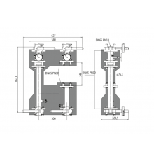 Насосная группа прямая фланцевая DN65 PN10 без насоса