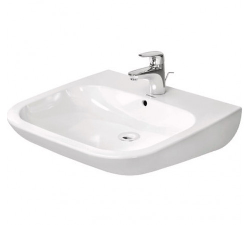 Раковина, Vital, Duravit, D-Code, шгв 600*555*155, отверстия для смесителя-1, цвет-белый