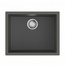 Мойка, OMOIKIRI, Yamakawa, шгв 556*456*220, отверстия для смесителя-отсутствуют, цвет-платина