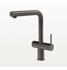 Смеситель для кухни, Gessi, INEDITO, с функцией фильтрации воды, цвет-Black Metal Brushed PVD