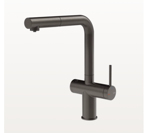 Смеситель для кухни, Gessi, INEDITO, с функцией фильтрации воды, цвет-Black Metal Brushed PVD
