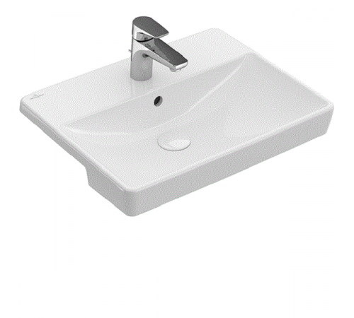 Раковина, Villeroy&Boch, Avento, шг 550*360, CeramicPlus, цвет-альпийский белый