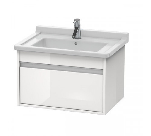 Тумба под раковину, Duravit, Ketho, шгв 800*465*410, раковина-необходимо заказать, цвет-белый глянцевый