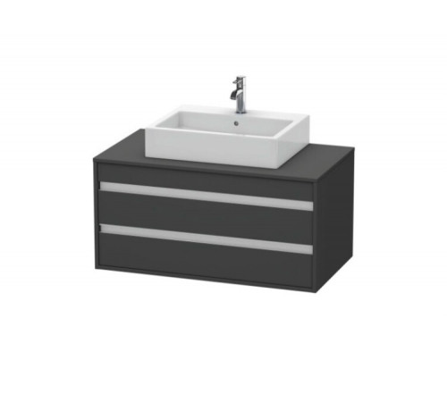 Тумба под раковину, Duravit, Ketho, шгв 1000*550*496, раковина-необходимо заказать, цвет-графит матовый