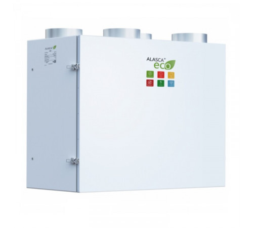 RR1000V EC W Pro, Вентиляционная установка Alasca RR с роторным рекуператором + смес. узел, заслонки, датчики