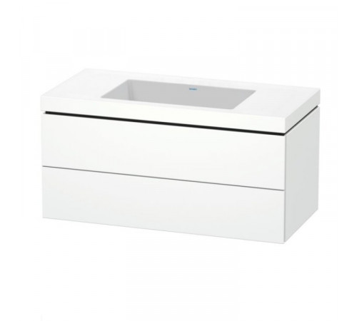 Тумба под раковину, Duravit, L-Cube, шгв 1000*480*500, раковина-в комплекте, цвет-белый матовый