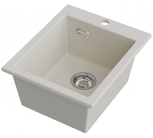 Мойка, Omoikiri, Omishima, шгв 410*510*220, отверстия для смесителя-1, цвет-cream
