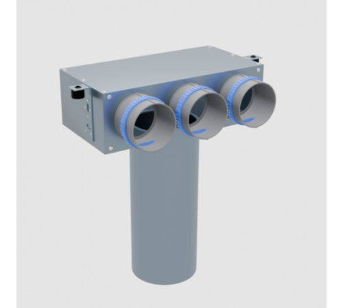 Пленум, Flexag FL-PCP-125/90x3, вентиляционный потолочный, D125, на 3 выxода FLD