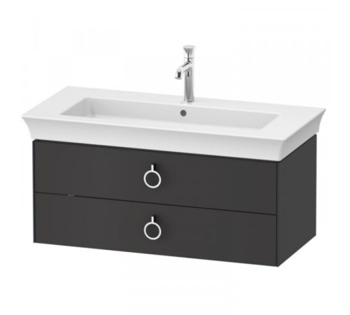 Тумба под раковину, Duravit, White Tulip, шгв 984*458*410 мм, раковина-необходимо заказать, цвет-графитовый шелковисто-матовый