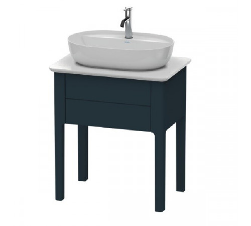 Тумба для консоли, Duravit, Luv, шгв 688*450*743, раковина-необходимо заказать, цвет-темно-синий шелковисто-матовый