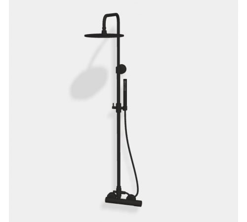 Душевая стойка, Fima Carlo Frattini, Shower column, X COLLECTION, цвет-черный матовый