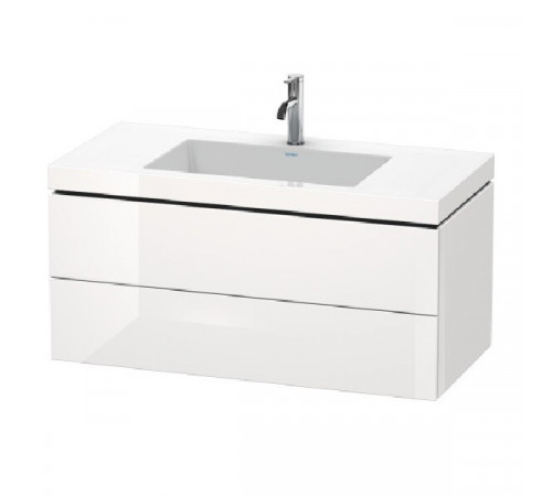 Тумба под раковину, Duravit, L-Cube, шгв 1000*480*500, раковина-в комплекте, цвет-белый глянцевый