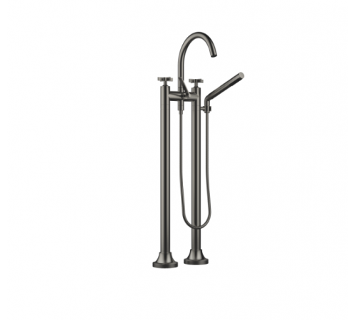 Смеситель для ванны и душа, Dornbracht, Vaia, напольный, цвет-Dark Platinum сатинированная