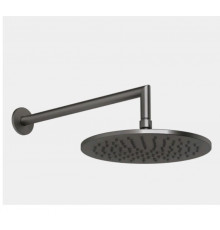 Верхний душ, Gessi, Anello, 250*250, цвет -Black Metal Brushed PVD