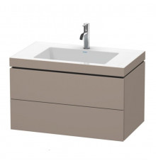 Тумба под раковину, Duravit, L-Cube, шгв 800*480*500, раковина-в комплекте, цвет-базальт матовый
