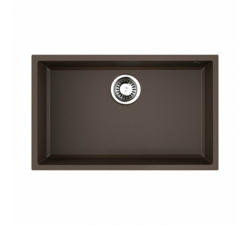 Мойка, OMOIKIRI, Tedori, шгв 660*420*220, отверстия для смесителя-отсутствуют, цвет-espresso