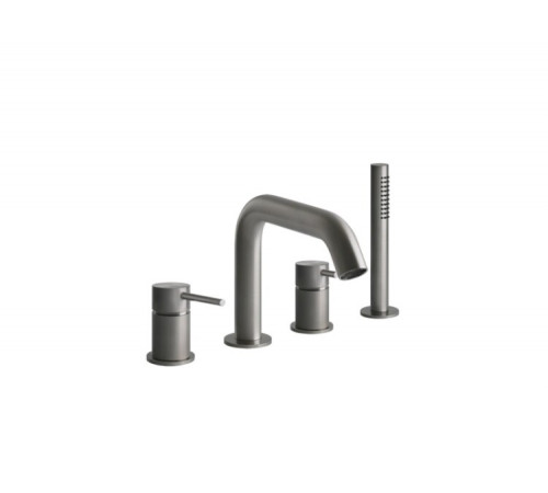 Смеситель для ванны и душа, Gessi, BATH316, цвет-Steel Brushed