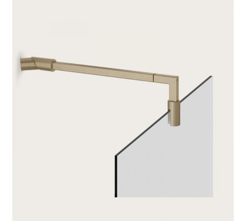 Стабилизатор, Gessi, Shower G Swing System Diiamantato, для стекла, цвет-Finox Brushed Nickel