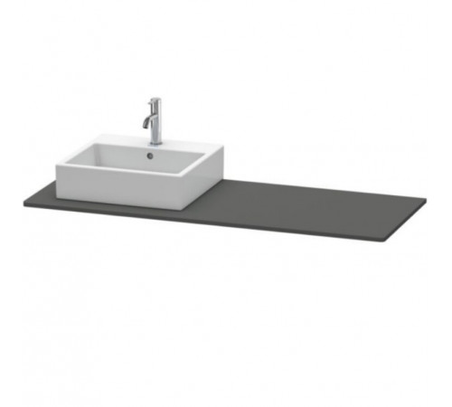 Тумба под раковину, Duravit, Ketho, шгв 450*225*550, петли-слева, раковина-необходимо заказать, цвет-бетонно-серый матовый