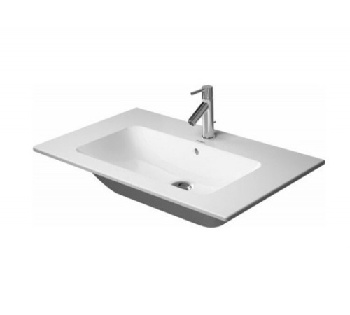 Раковина, Duravit, ME by Starck, шгв 830*490*180, отверстия для смесителя-отсутствуют, цвет-белый