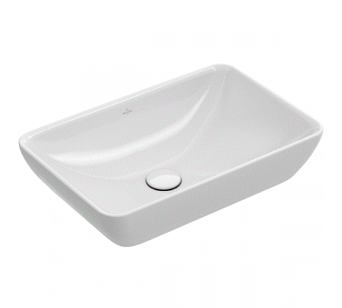 Раковина, Villeroy&Boch, Venticello, шгв 550*360*118, отверстия для смесителя-отсутствуют, цвет-альпийский белый