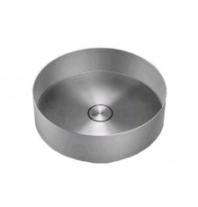 Раковина, Gessi, 316, шгв 400*400*125, отверстия для смесителя-отсутствуют, цвет -Black Metal Brushed PVD
