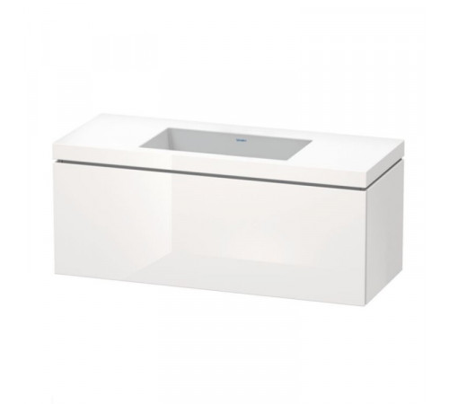 Тумба под раковину, Duravit, L-Cube, шгв 1200*480*500, раковина-в комплекте, цвет-белый глянцевый