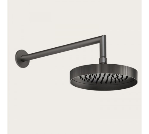 Верхний душ, Gessi, Rigato, 218*218, цвет-Black Metal Brushed PVD